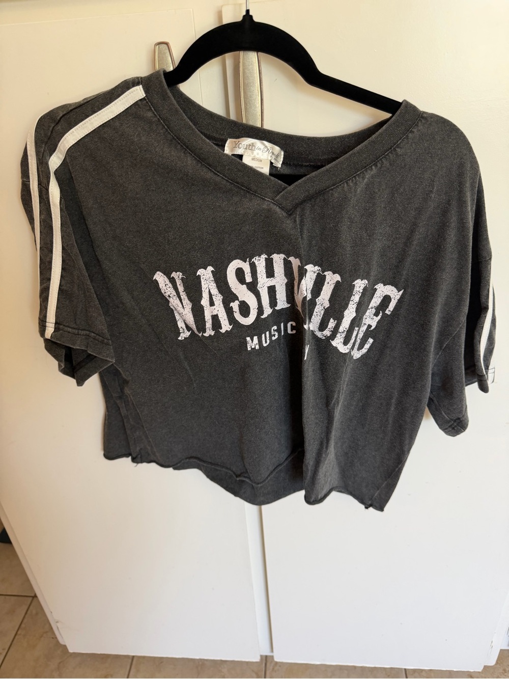 Nashville Music City Black Graphic Tee
